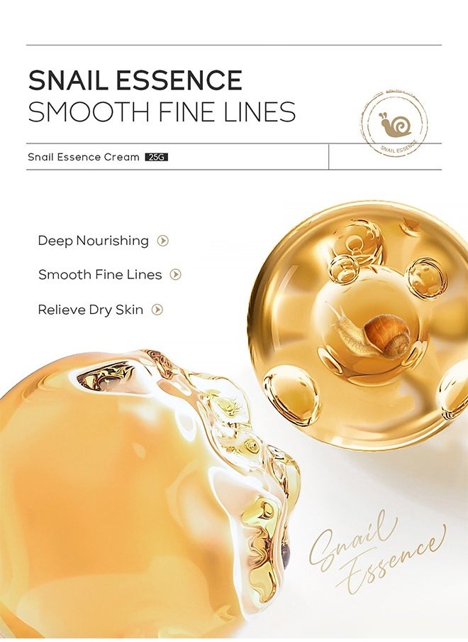 Snail Essence Cream - With Snail Secretion Filtrate, Moisturizing Acne Scar Removal Cream Improve Skin Nourishing Collagen Essence Cream For Improve Damaged Skin