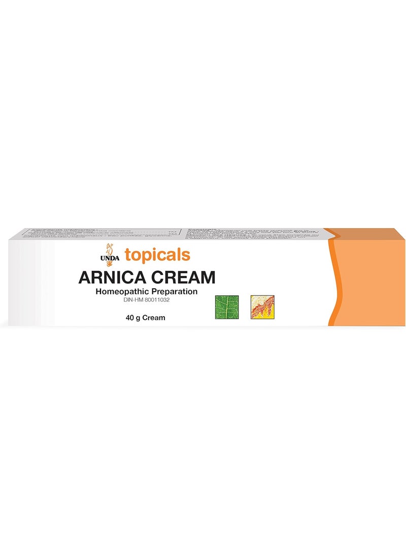 UNDA UNDA Arnica Cream | Homeopathic Remedy to Help Temporarily Relieve Symptoms Associated with Minor Sprains and Bruises | 1.4 Ounces 