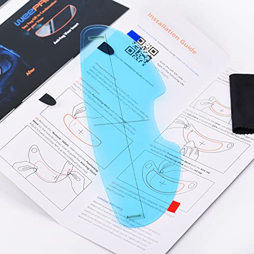 WeePro Anti Fog Film for Motorcycle Helmet Visor Compatible with QWART Helmet Visor Protector Film Defogger Fog Resistant for Helmet Lens 3.6" x 10.55" - Image 3