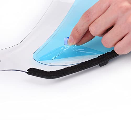 WeePro Anti Fog Film for Motorcycle Helmet Visor Compatible with QWART Helmet Visor Protector Film Defogger Fog Resistant for Helmet Lens 3.6" x 10.55" - Image 4