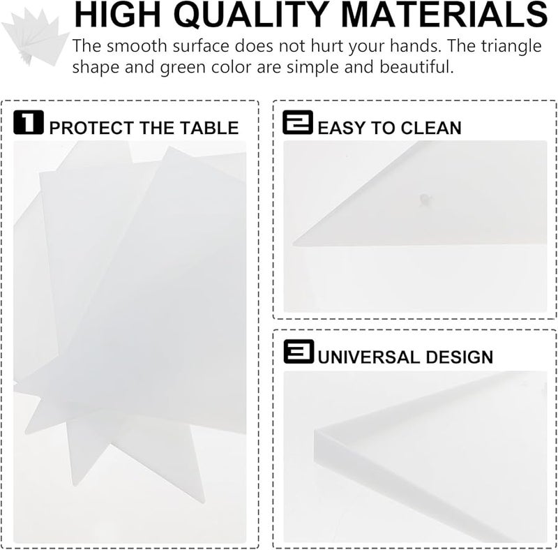 Black Plastic Table Corner Protectors Triangle Foosball Edge Guards Sturdy Unbreakable - Image 4