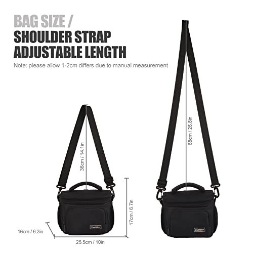 Cwatcun Small Camera Sling Bag Crossbody Camera Shoulder Case, Waterproof Travel Photography Messenger Bag for Canon, Nikon, Sony, Fuji DSLR/SLR/Mirrorless Cameras, Lens and Accessories - Image 4