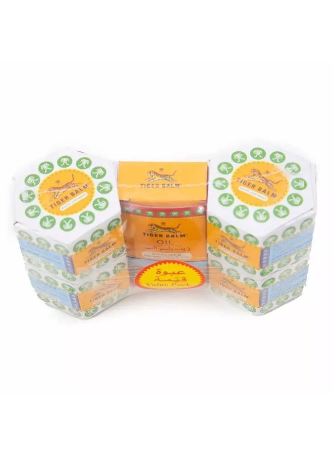 Tiger Blam Red Ointment Oil and White Ointment Balm Offer Pack (4 Balm + 1 Oil) 4x10gm+3ml - Image 4