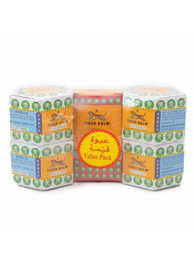 Tiger Blam Red Ointment Oil and White Ointment Balm Offer Pack (4 Balm + 1 Oil) 4x10gm+3ml - Image 5