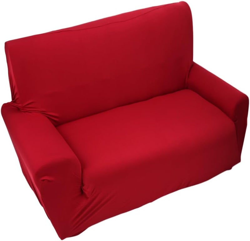 2 Seater Sofa Slipcover | 7 Colors Stretch Elastic Polyester Cover | Helps with Marks/Pet Hair/Damage | Fits 57-73 Loveseat | Washable & Reusable - Image 2