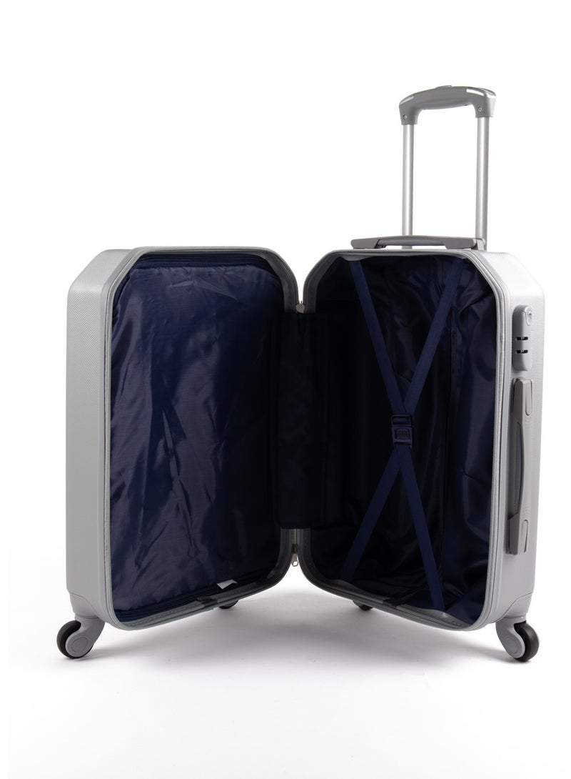 ليمرا طقم شنط سفر مكون من 5 حقائب أمتعة بـ 4 عجلات بتصميم صلب و حديث رصاصي - Image 4