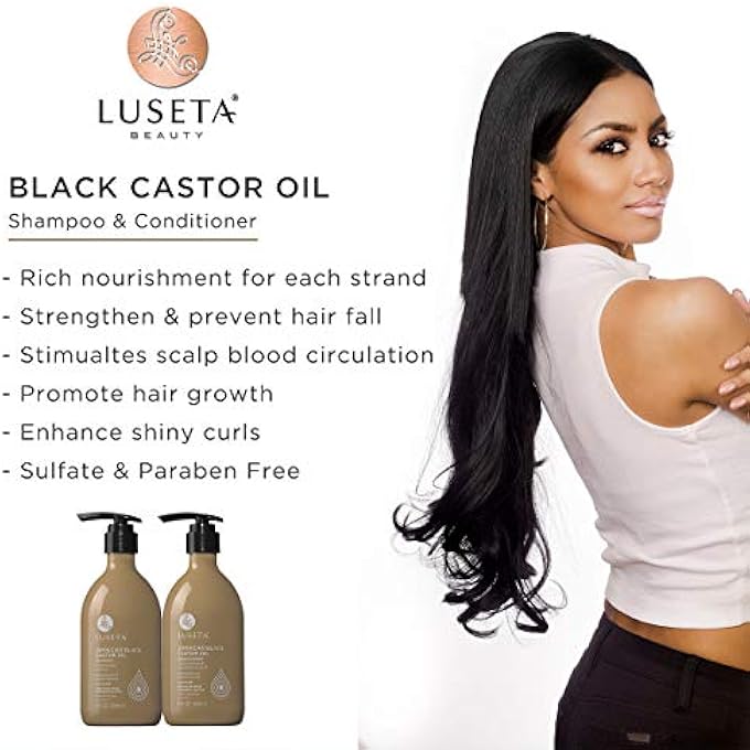 Luseta JAMAICAN BLACK CASTOR OIL SHAMPOO FOR FINE AND DRY HAIR 16.9OZ - Image 2