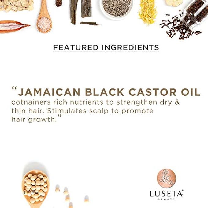 Luseta JAMAICAN BLACK CASTOR OIL SHAMPOO FOR FINE AND DRY HAIR 16.9OZ - Image 3
