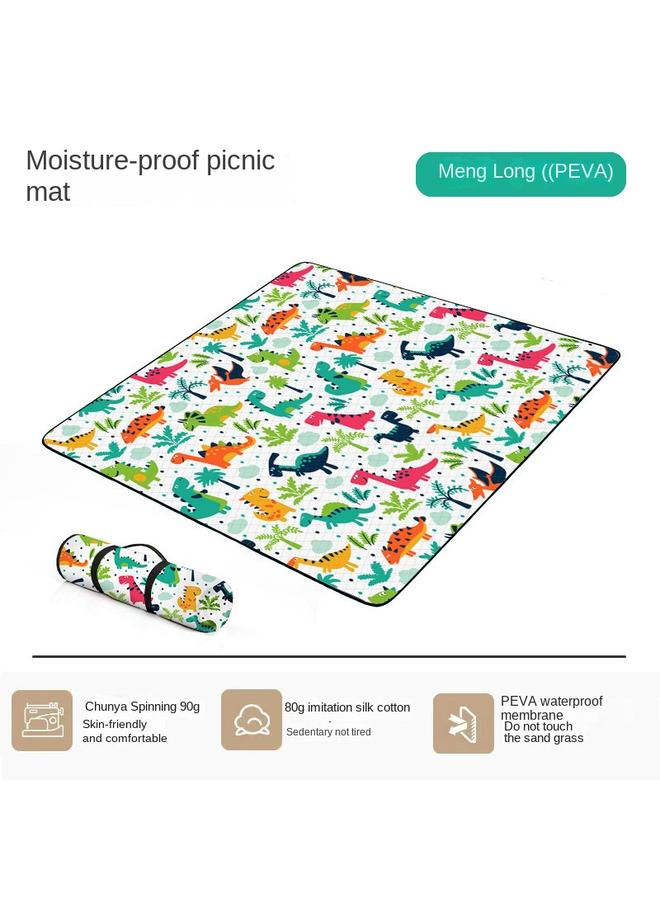 Bluejw Ultrasonic Moisture-proof Mat Thickened Waterproof Portable Outdoor Tent Mat Camping Outing Aluminum Film Oxford Base Picnic Cloth - Image 1