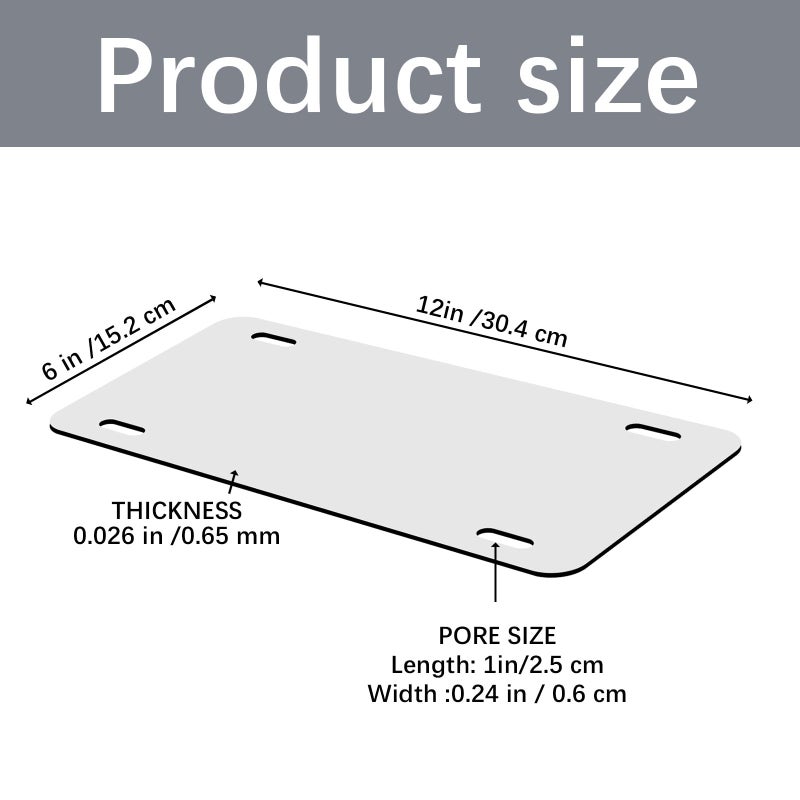 OKBA 15 PCS Sublimation License Plate Blanks, Metal Aluminum car Tag White, Thermal Transfer DIY Custom Picture Design for car license plate - Image 2