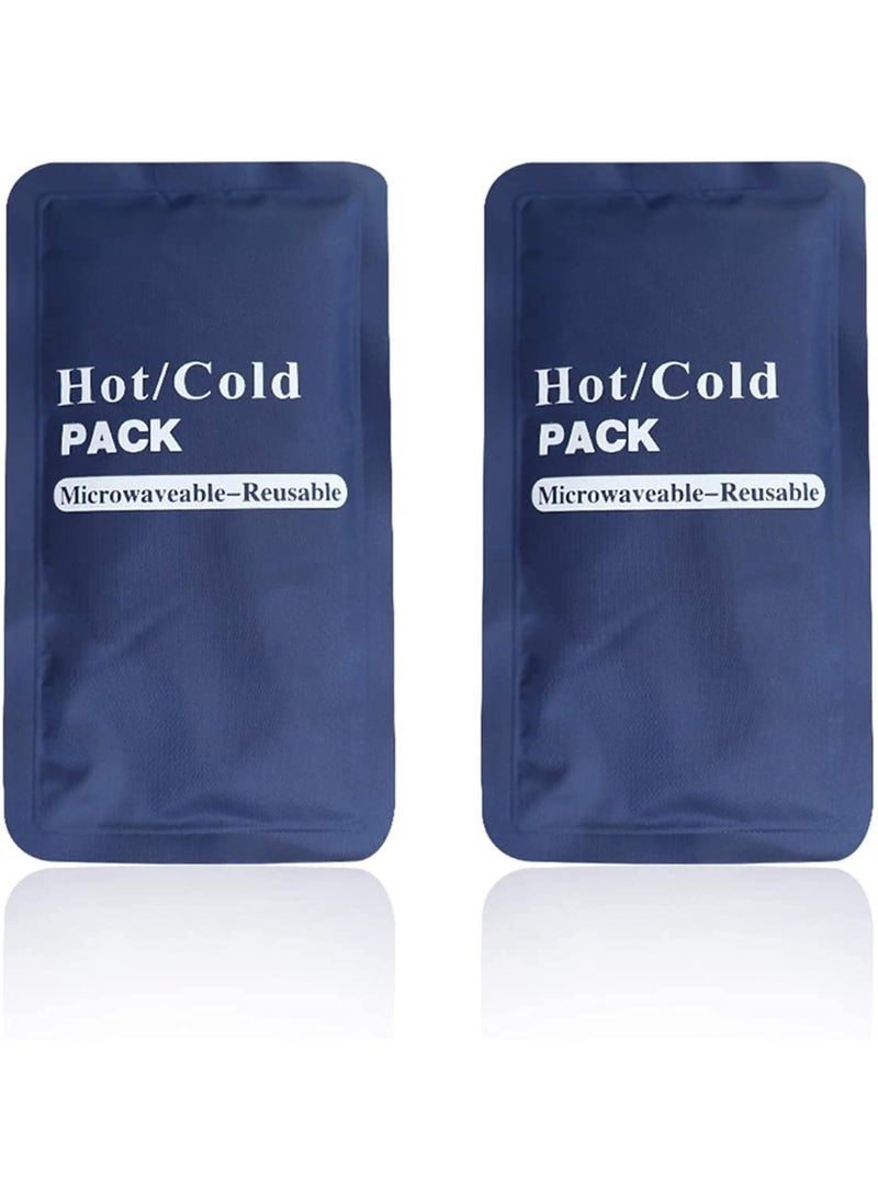HOFEESEA 2 Pack Reusable Gel Ice Packs,Hot & Cold Packs Compress for Injury, Pain Relief, Soft & Flexible for Body, Knees, Shoulders, Back, Ankles, Arms, Elbow - Image 1