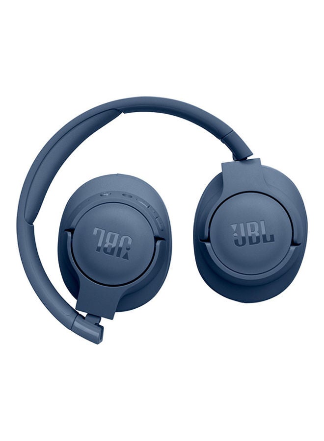 JBL Tune 720BT Over-Ear Wireless Headphones Pure Bass Sound 76H Battery Hands Free Call Plus Voice Aware Multi Point Connection Lightweight And Foldable Detachable Audio Cable Blue - Image 5
