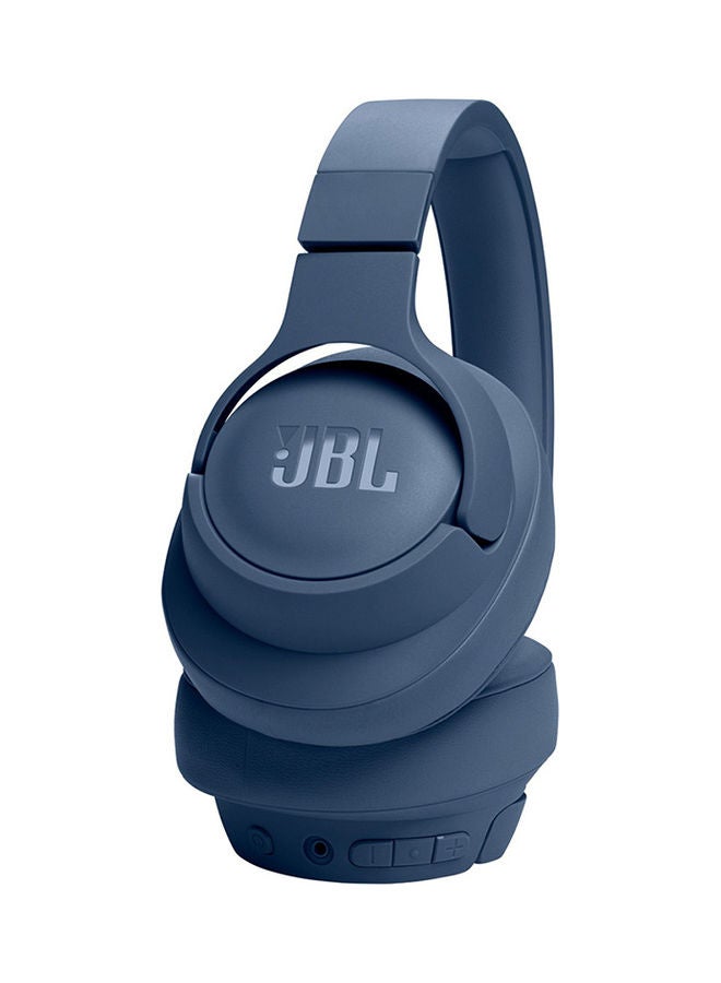 JBL Tune 720BT Over-Ear Wireless Headphones Pure Bass Sound 76H Battery Hands Free Call Plus Voice Aware Multi Point Connection Lightweight And Foldable Detachable Audio Cable Blue - Image 2