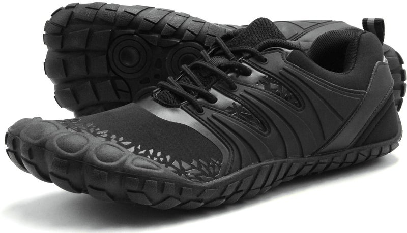 Oranginer Men's Cross Training Shoes Lightweight Five Fingers Barefoot Shoes for Walking Running Black Size 8.5 - Image 1