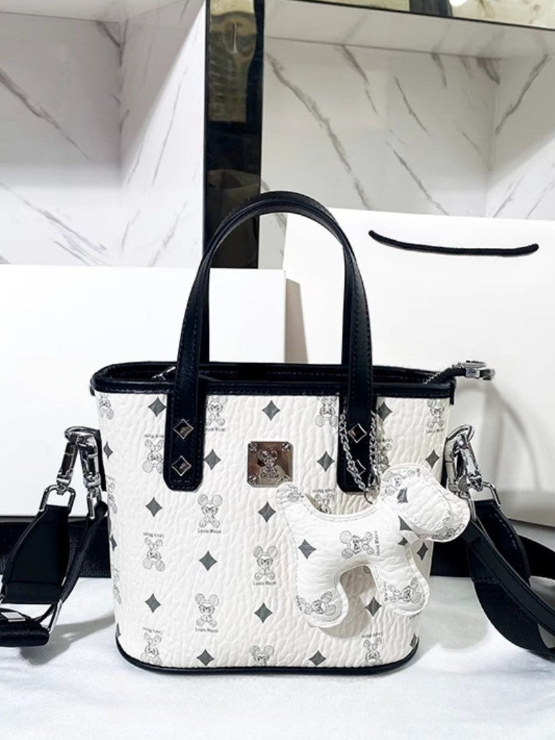 Hong Kong Pu One-Shoulder Texture Cross-Body Small Bag Tote Bag For Women Texture Satchel Vegetable Basket Women'S Bag - Image 2