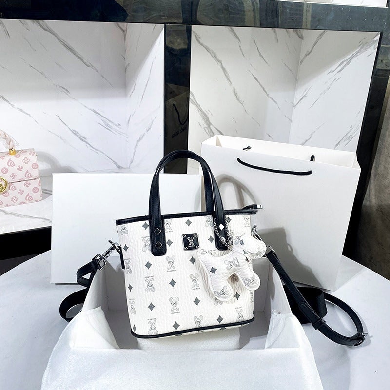 Hong Kong Pu One-Shoulder Texture Cross-Body Small Bag Tote Bag For Women Texture Satchel Vegetable Basket Women'S Bag - Image 1