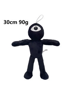 General 1-Pieces Strange Funny Stuffed Plush Toy Rainbow Friends Series Action Doll Black-B 