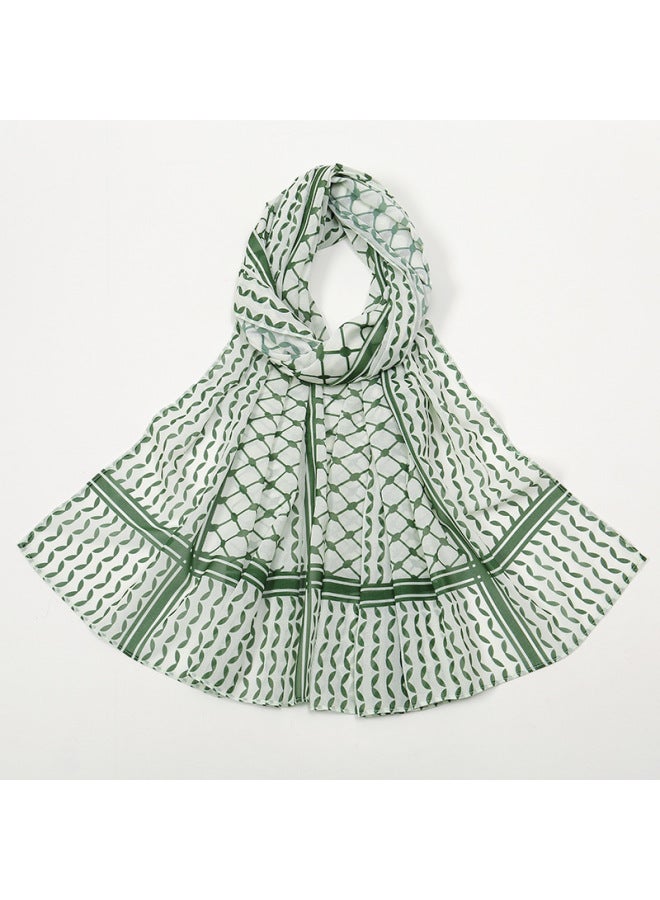 LAVEN New Style Printed Chiffon Headscarf, Arabian Scarf - Image 1