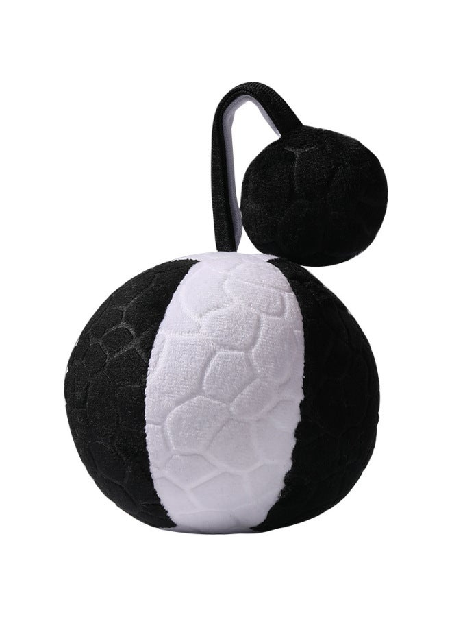 Baby Toys 0-1 Year Old 3 To 6 Months Old Children's Educational Early Education Baby Newborn Baby Hand Rattles Sand Hammer-Color:Black And White Ball + Red Ball (0-12 Months) Send A Box Of Black And White Cards + Sand Hammer * 2 Sand Egg * 2 + Play Instructions - Image 3