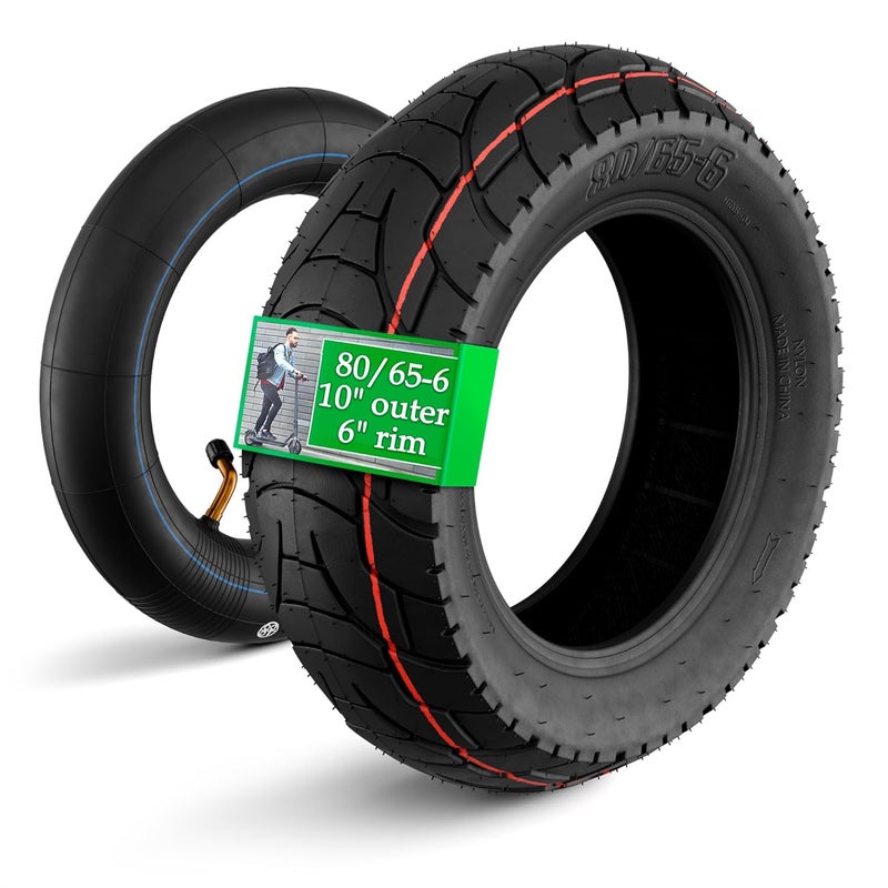 80656 Scooter Tire Tube  10x3 Electric Scooter Tire Replacement with Rugged Tread that Suitable for All Seasons and Resistant to Punctures  For Smooth and Quiet Riding on any Terrain