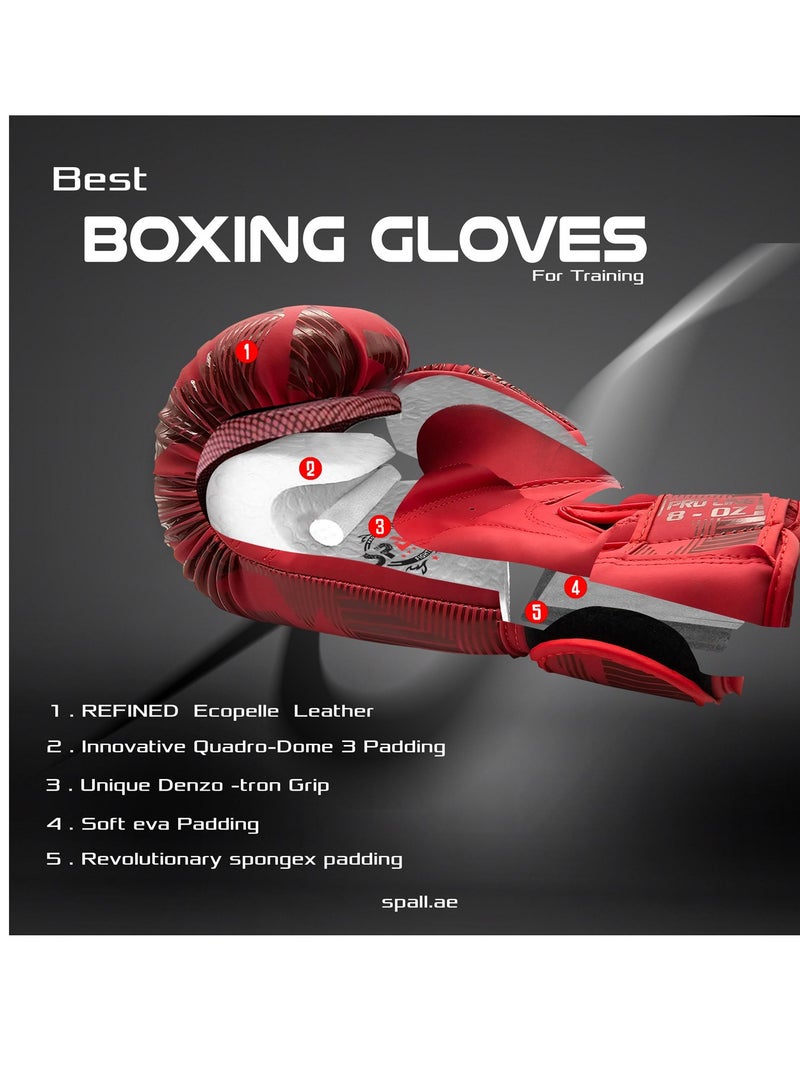 Spall Professional Boxing Gloves For Strong Punches Sparring And Kickboxing Fighting Punch Bag Workout Muay Thai And Training  - Image 2
