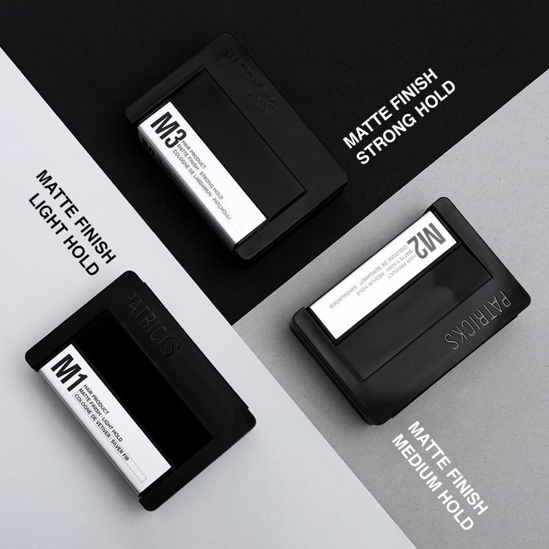 PATRICKS | M2 Matte Pomade | Medium Hold Hair Styling for Men | Normal to Thick Hair Control | Travel Size | 75g - Image 2