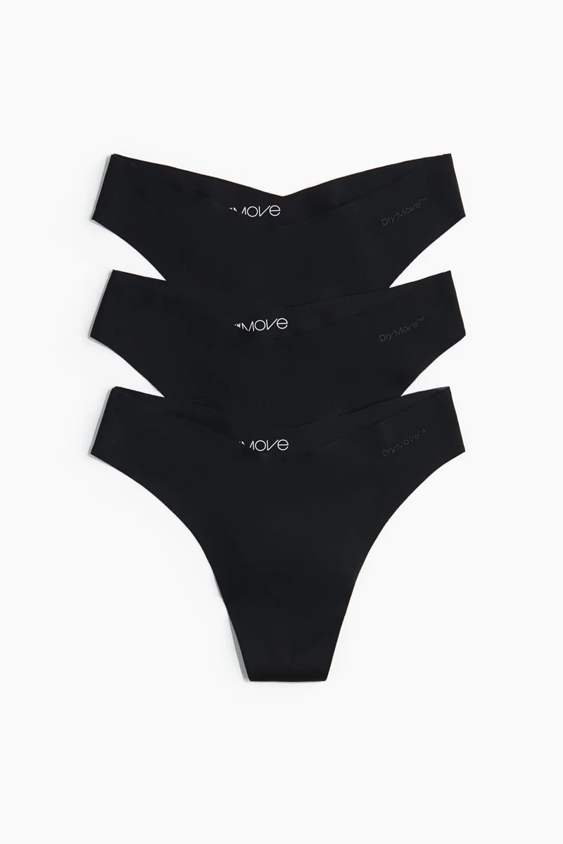 H&M 3-pack DryMove™ Sports thong briefs