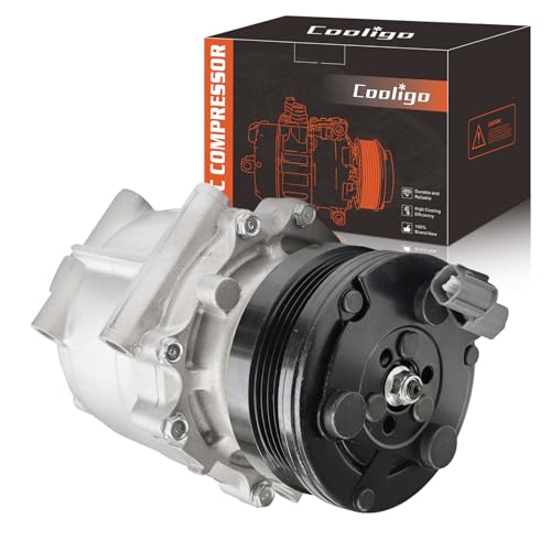 COOLIGO CO11178JC Air Conditioner AC Compressor with Clutch Compatible with Toyota Camry 2.4L 2007-2009, RAV4 2.4L 2006-2008 Toyota Hiace 2006-2018 - Image 1
