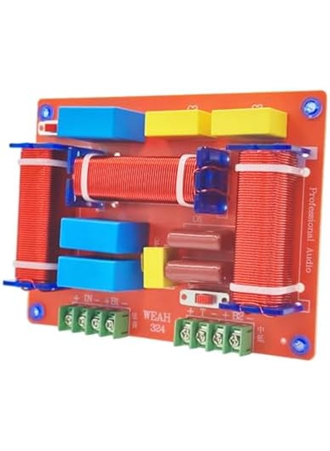 400W 3 Way Speaker Crossover Frequency Divider Adjustable Treble Bass For Audiophiles - Image 2