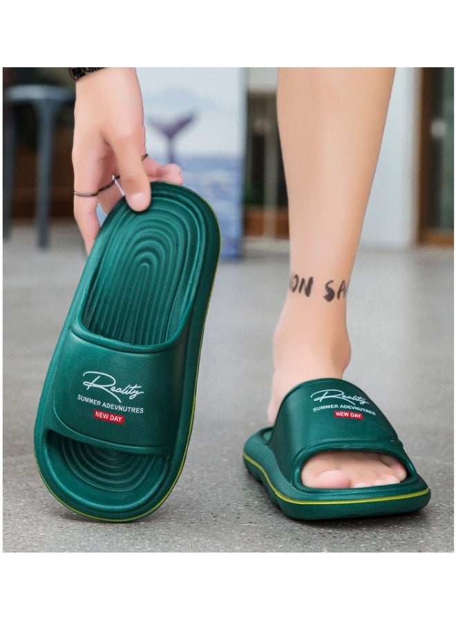 NIBEMINENT Men's Summer Outdoor Non-Slip Wearable  Slippers Soft Sole Comfortable Beach Shoes Trendy Brand Casual Slippers  - Image 4
