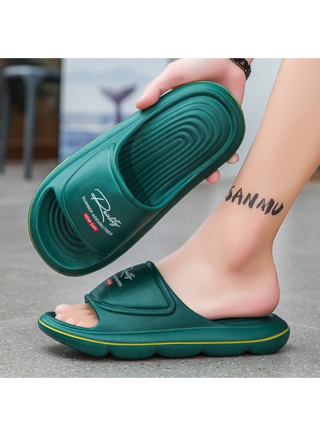 NIBEMINENT Men's Summer Outdoor Non-Slip Wearable  Slippers Soft Sole Comfortable Beach Shoes Trendy Brand Casual Slippers  - Image 2