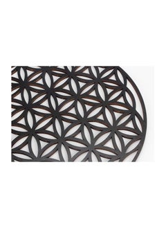 MIRFA Wooden Wall Art With Self Adhesive Base - Black (Flower Of Life)  - Image 3