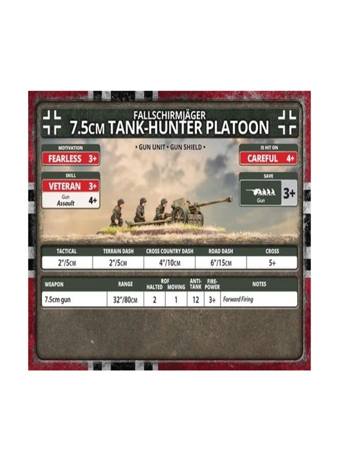 Flames of War: Late War: German: Fallschirmjager 7.5cm Tank-Hunter Platoon (GBX139) - Image 3