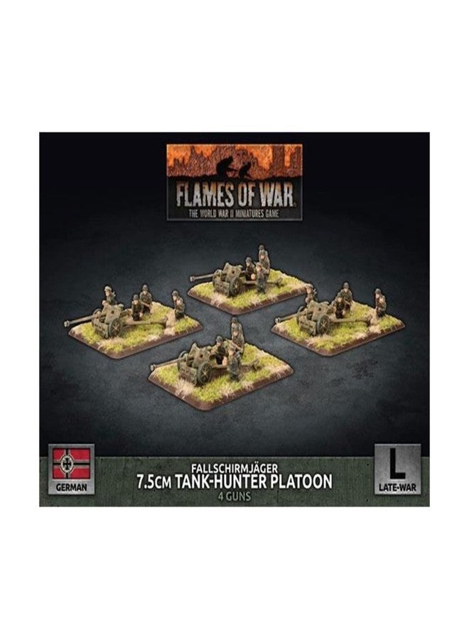 Flames of War: Late War: German: Fallschirmjager 7.5cm Tank-Hunter Platoon (GBX139) - Image 1