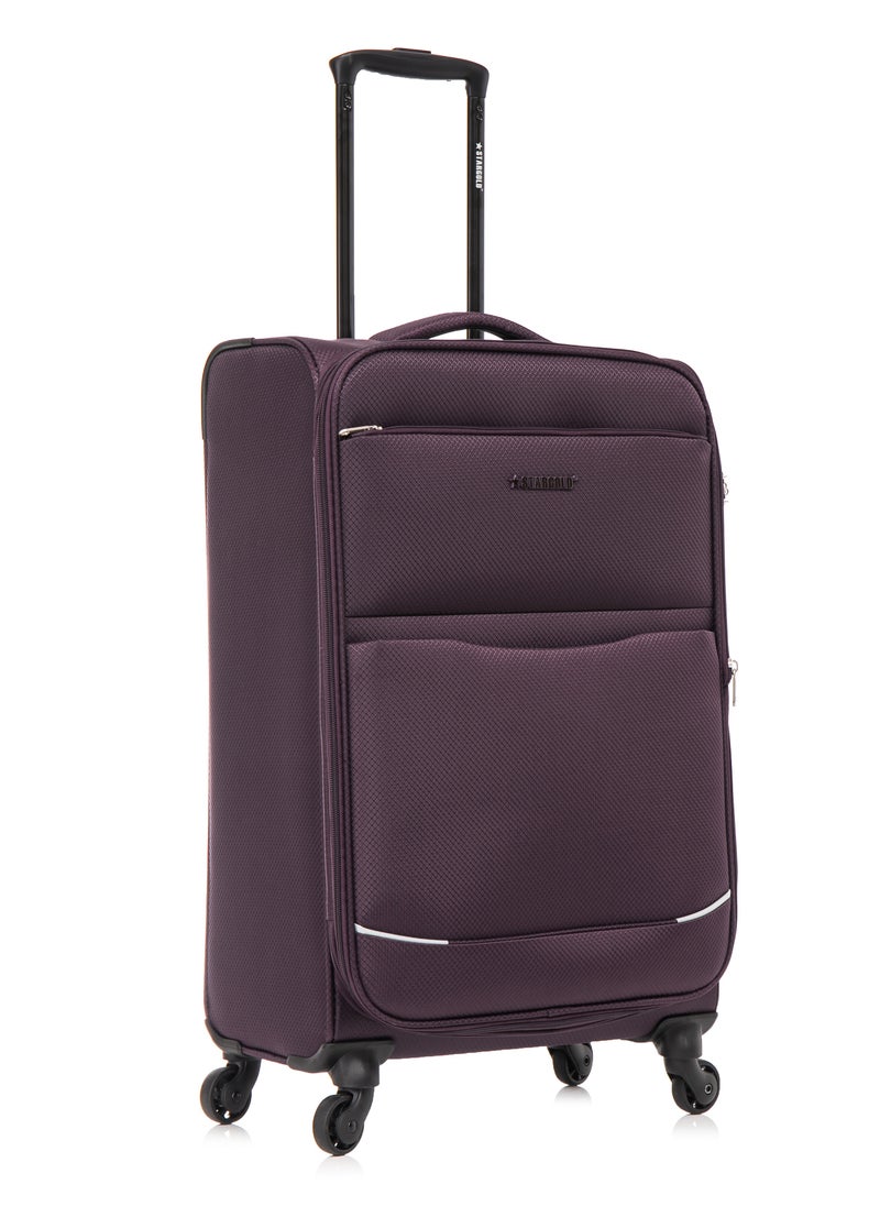 Stargold Lightweight Fabric 4 Pieces Luggage Set Trolley Bag With 4 Spinner Wheels  - Image 5