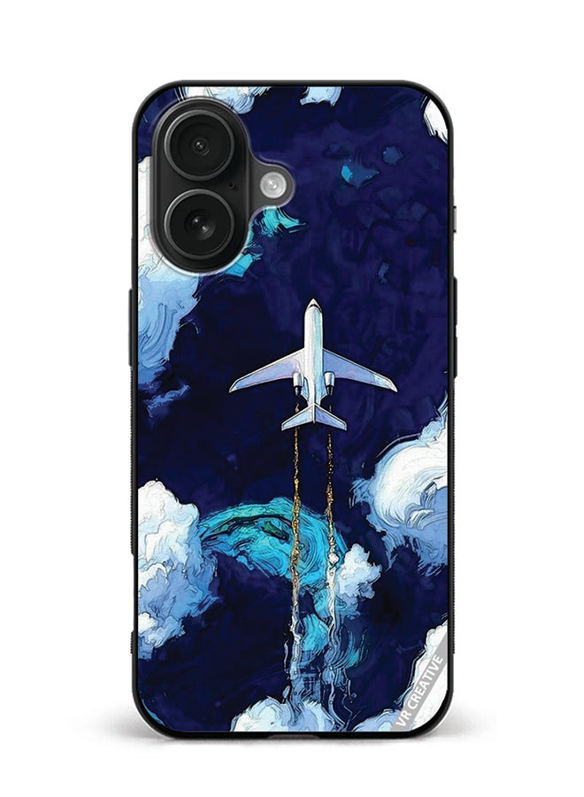 VR CREATIVE Protective Case Cover For Apple iPhone 16 Plus Aeroplan Design Multicolour