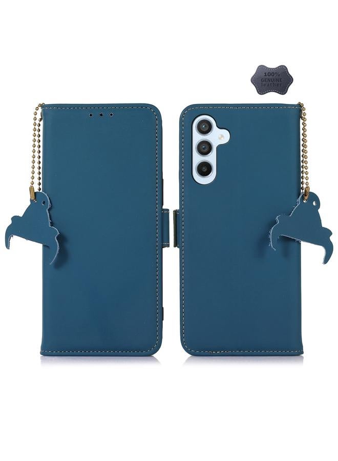 erorex Case For Samsung Galaxy A05s Genuine Leather Magnetic RFID Leather Phone Case - Image 1