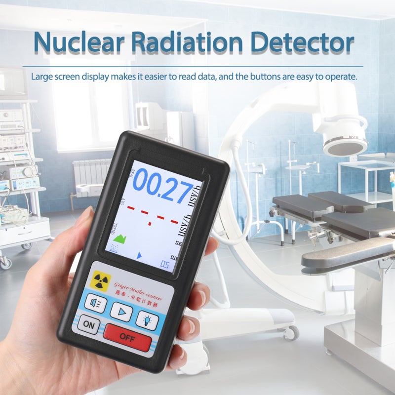 Handheld Portable Geiger Counter Multifunctional Nuclear Radiation Detector Personals Dosimeter Marble Detectors Beta Gamma X-ray Tester - Image 4