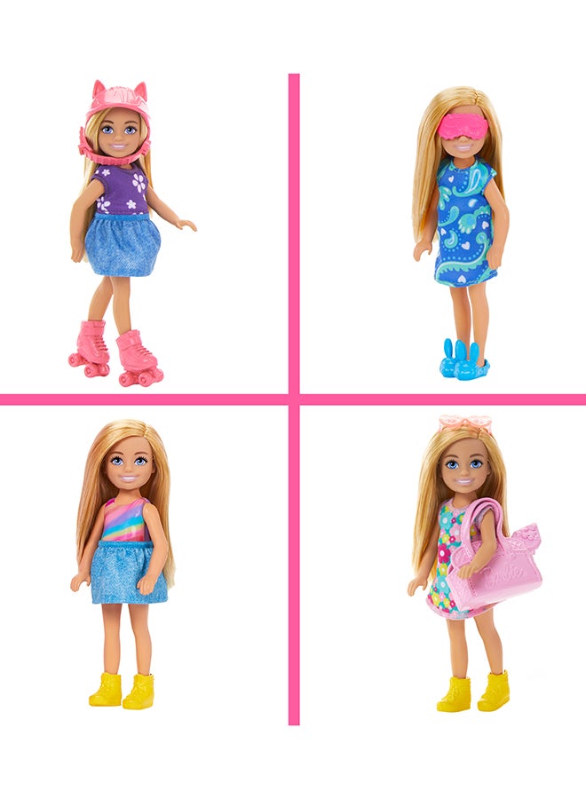 Barbie Chelsea Doll & Closet Toy Playset with 15 Pieces Clothes & Accessories Included, Foldable Set for On-The-Go Play & Storage - Image 3