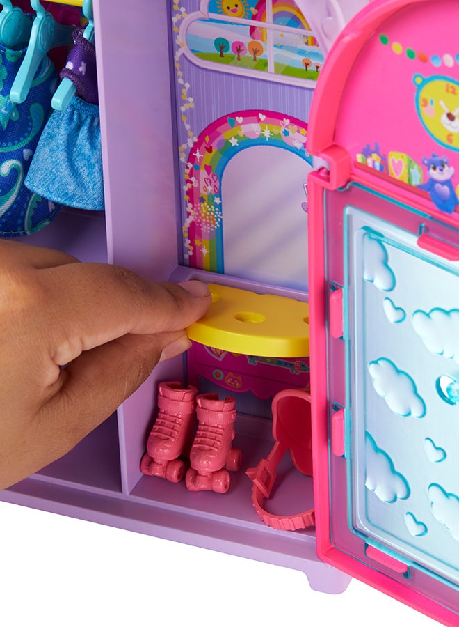 Barbie Chelsea Doll & Closet Toy Playset with 15 Pieces Clothes & Accessories Included, Foldable Set for On-The-Go Play & Storage - Image 4