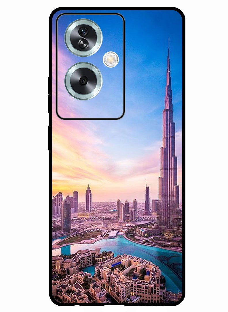 Theodor Protective Case Anti Scratch Shock Proof Bumper Cover For Oppo A79 5G Burj Khalifa - Image 1