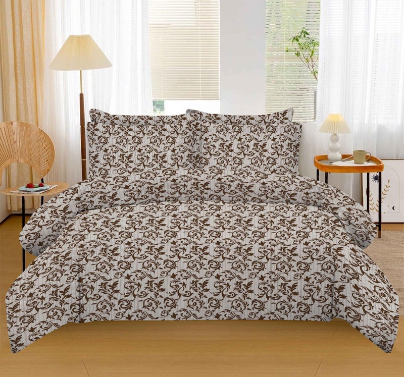 Amali  4 Pieces Bedsheet Set Single Size (120 x 200+35cm) Including 1 Duvet Cover 1 Fitted Sheet 1 Oxford & 1 Standard Pillowcases Durable & Long Lasting Quality - Image 1