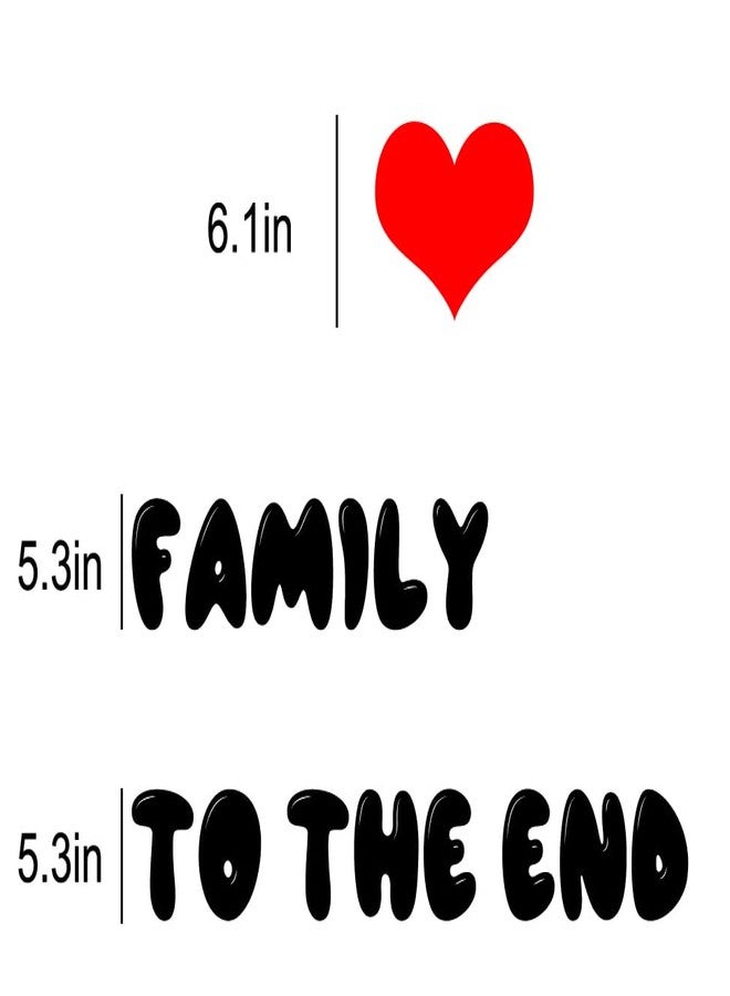 Yuezoloz Family to The End Banner Family Reunion Banner for New House Moving Party Decors, We are Family Banner for Home Decoration - Image 3