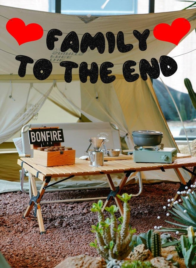 Yuezoloz Family to The End Banner Family Reunion Banner for New House Moving Party Decors, We are Family Banner for Home Decoration - Image 5