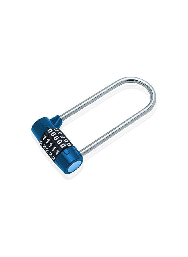 PROMASS 5 Digit Combination Padlock, Blue, 4.65 Inch Long Shackle, School & Gym Locker Lock, Gate & Door Lock - Image 3