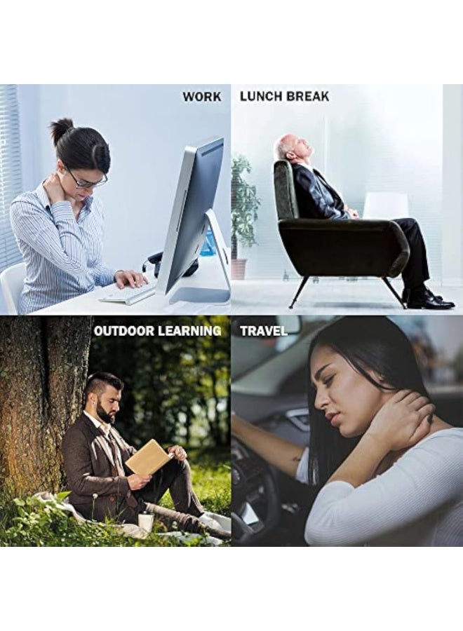 Arabest Travel Pillow Memory Foam Neck Pillow with 360° Head Support Comfortable Trave Pillow with Storage Bag Lightweight Traveling Pillow for Sleeping,for Car,Train,Bus and Planes Black - Image 5