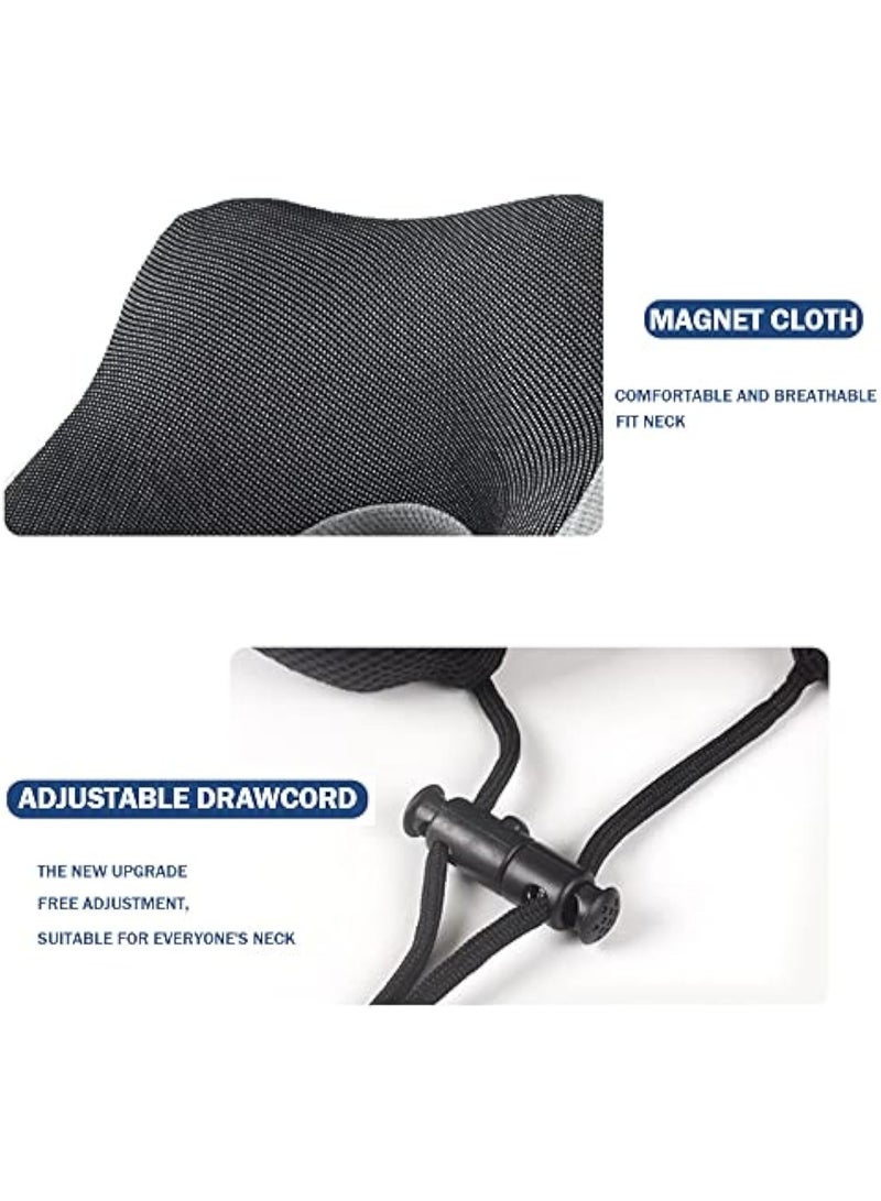 Arabest Travel Pillow Memory Foam Neck Pillow with 360° Head Support Comfortable Trave Pillow with Storage Bag Lightweight Traveling Pillow for Sleeping,for Car,Train,Bus and Planes Black - Image 4