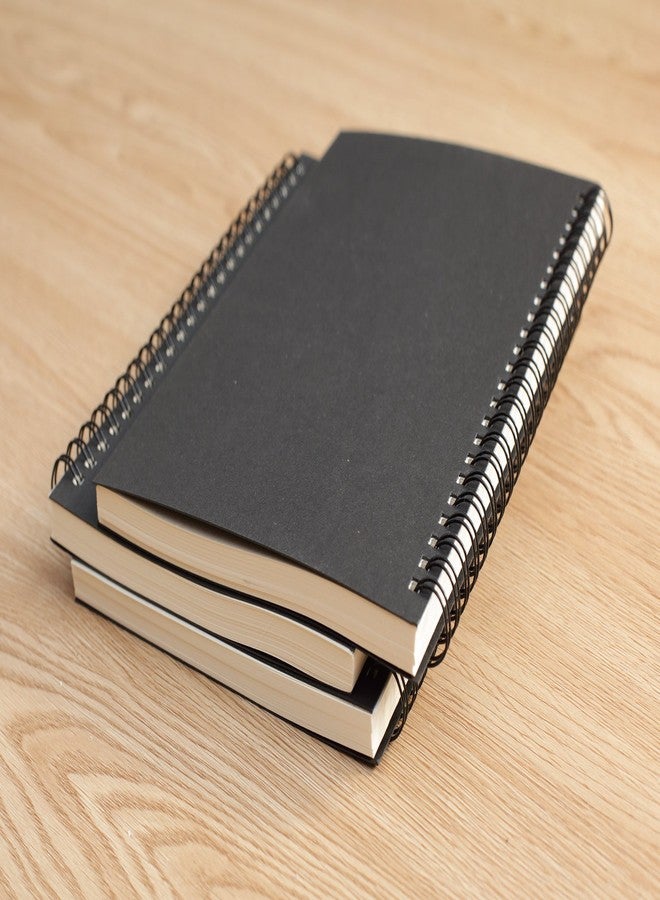 TWONE Set of 3 Soft Cover Spiral Sketch pad Notebooks - 8.25 inches x 5.5 inches - 100 Pages, 50 Sheets - Perfect for Travel - Image 5