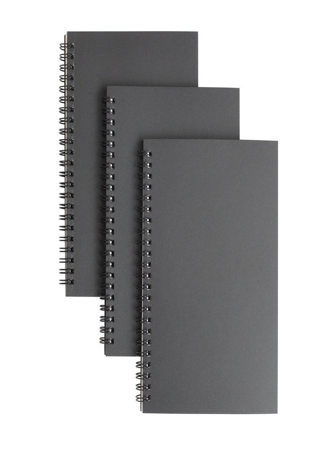 TWONE Set of 3 Soft Cover Spiral Sketch pad Notebooks - 8.25 inches x 5.5 inches - 100 Pages, 50 Sheets - Perfect for Travel - Image 1