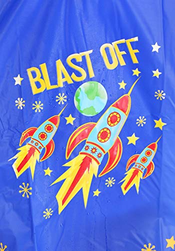 Floss Rock Floss & Rock Magic Color Change Poncho - Girls and Boys Rain Jacket (Rocket Space) - Image 5